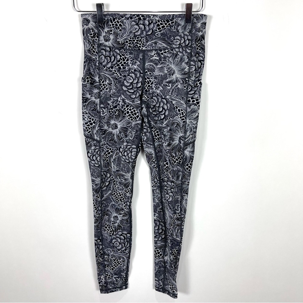 Lululemon Speed Up Tight Nouveau Starlight Black Floral 6